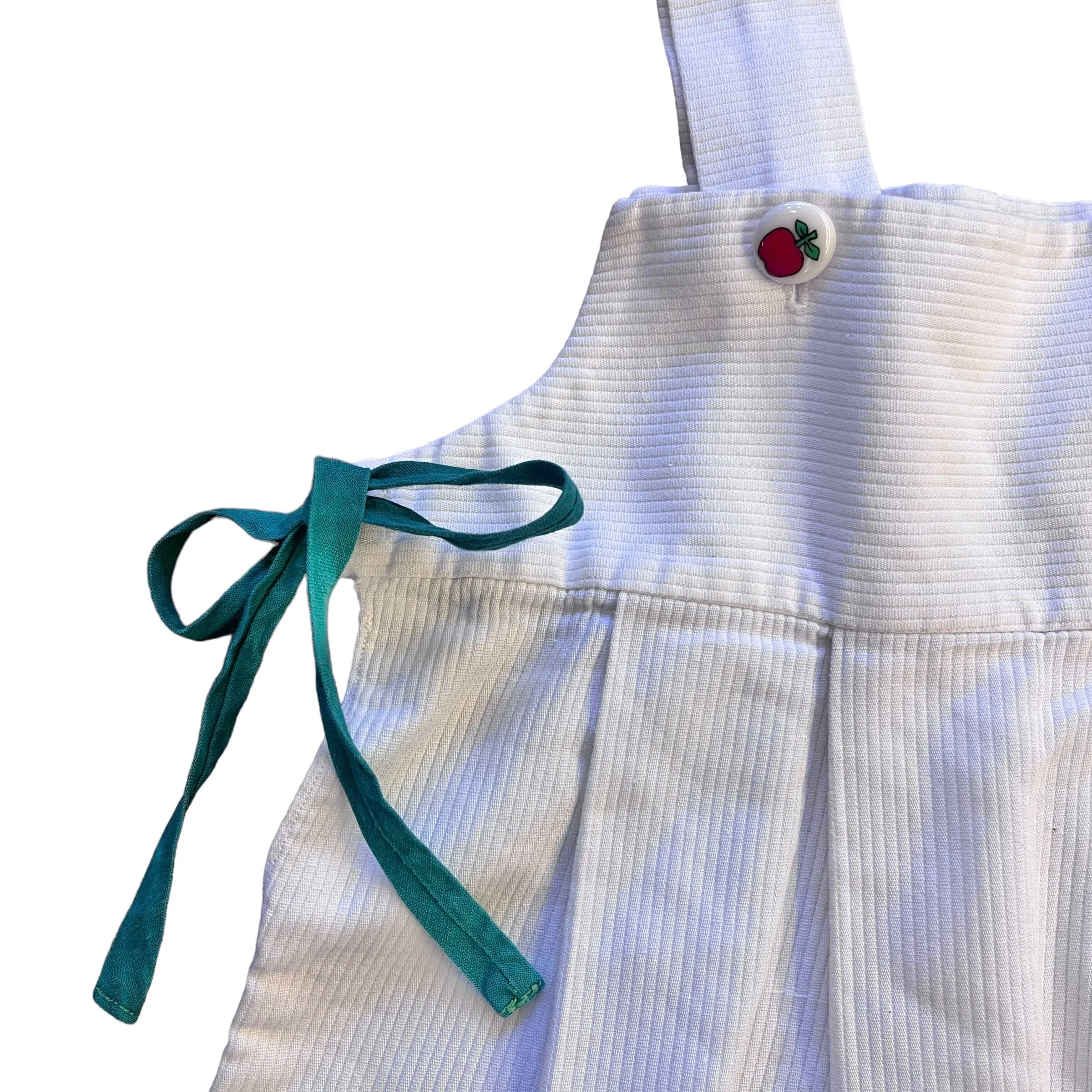 1970's White Summer Dress  / 4-5Y