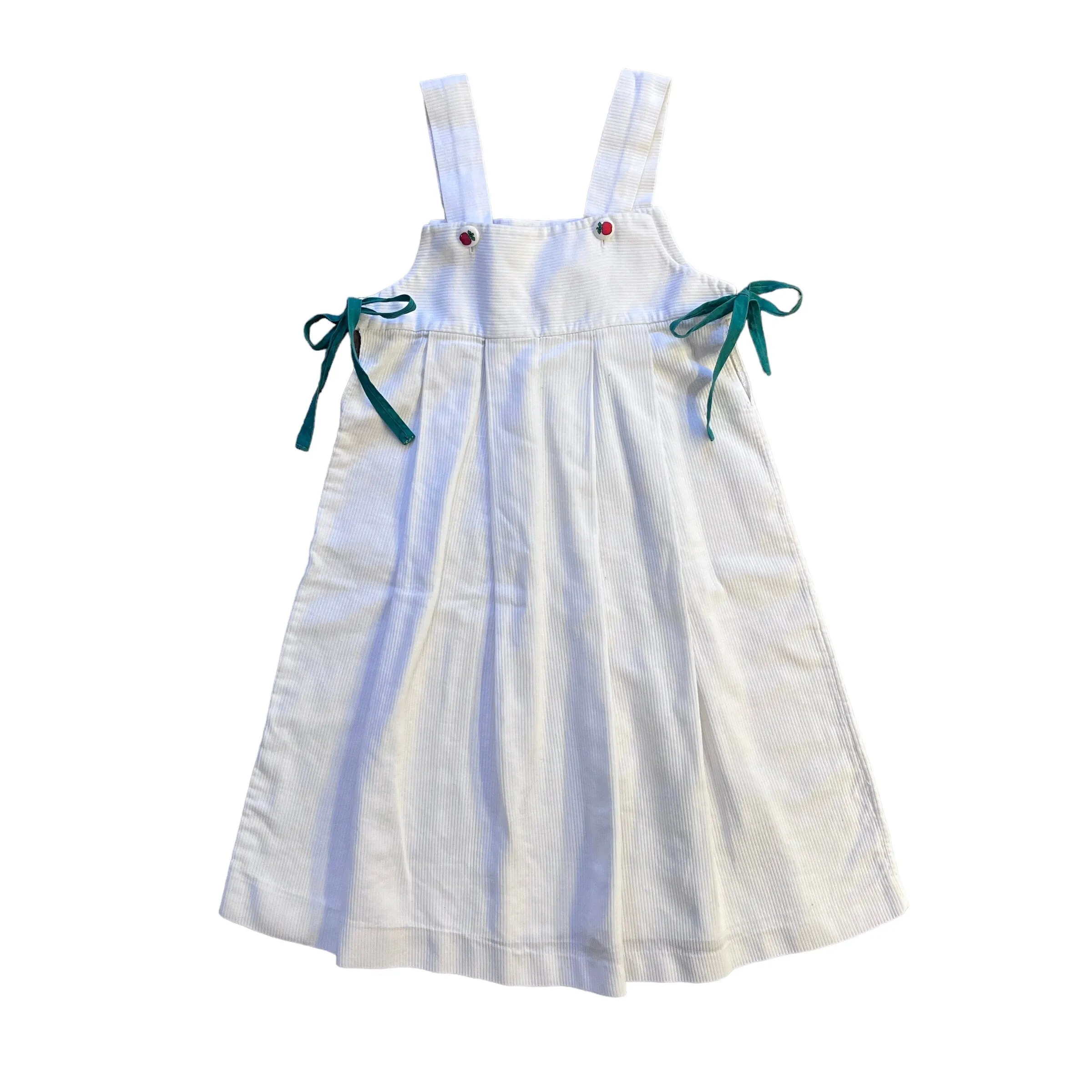 1970's White Summer Dress  / 4-5Y