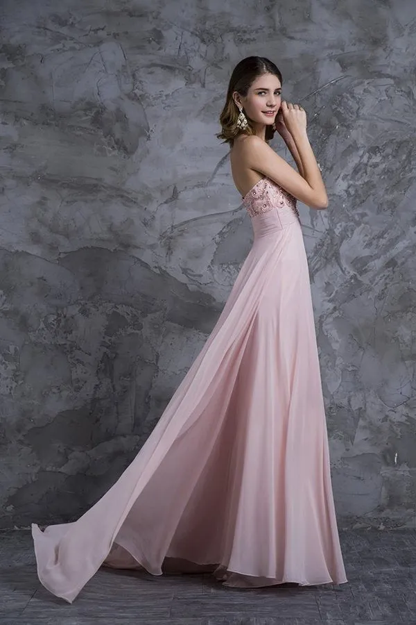 2024 New Arrival Prom Dresses A Line Sweetheart Sweep/Brush Chiffon With P9GNELBG