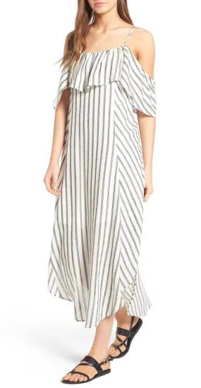 ASTR Lorena Dress White-Black Stripe