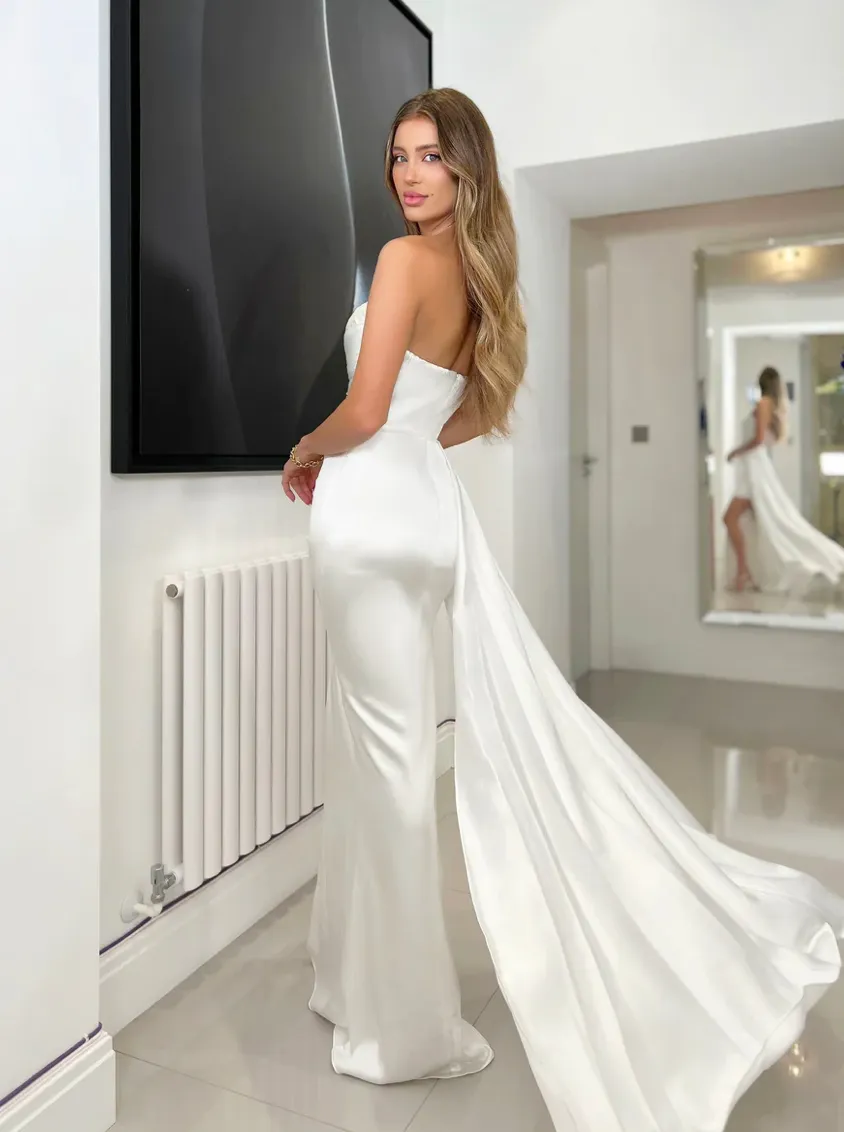 Aurelia JX6020 Dress by Jadore - White