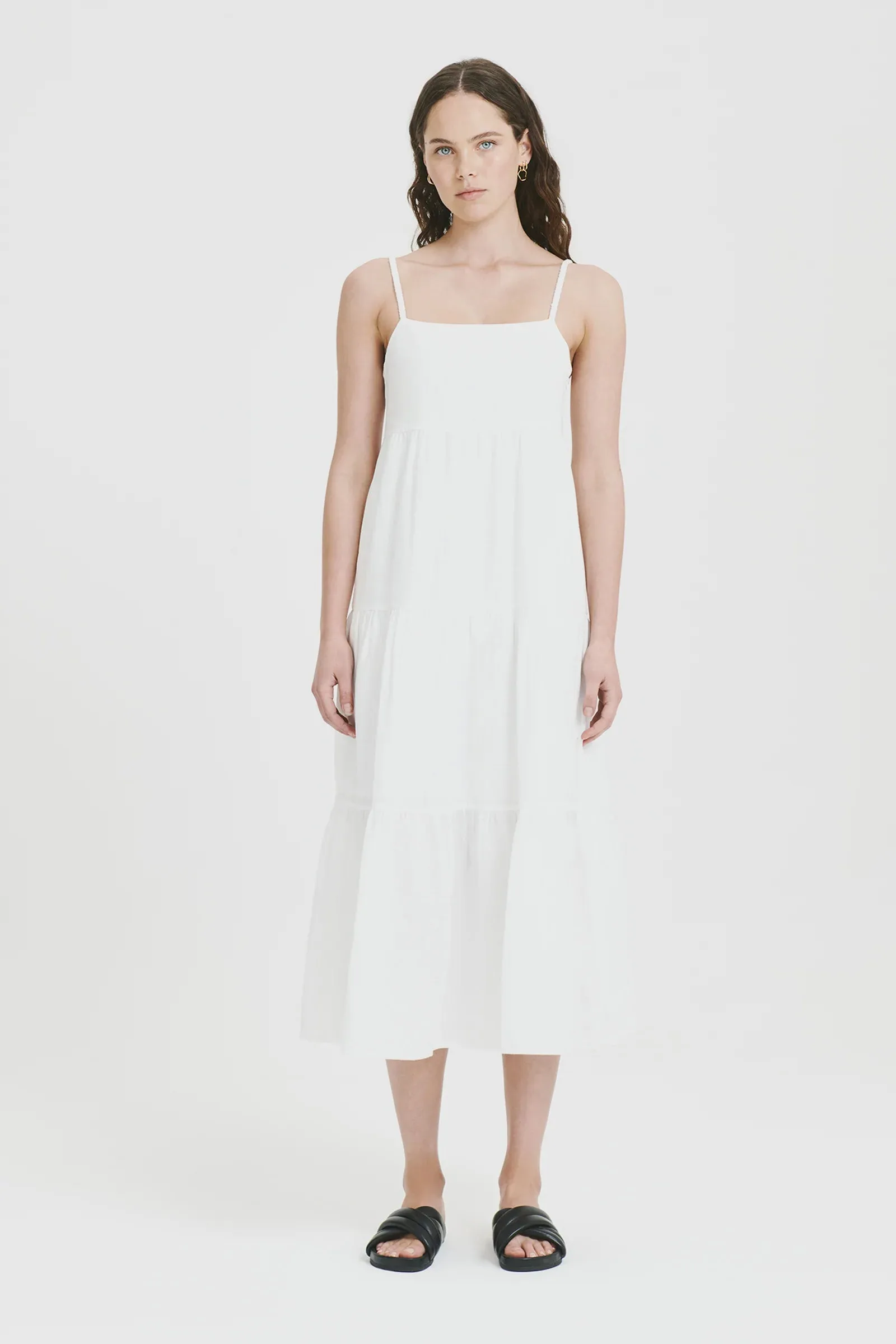 Austin Midi Dress White