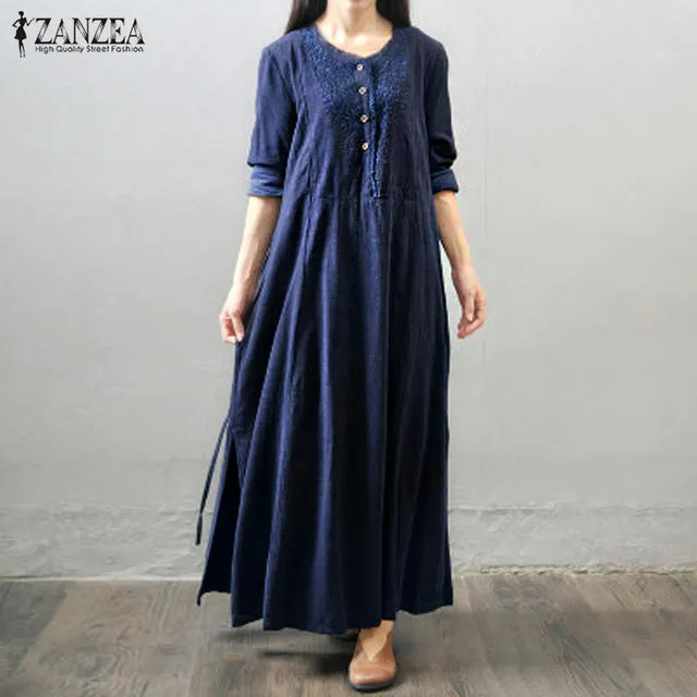 Autumn Dress 2019 Women Maxi Long Dress