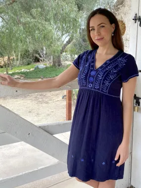 Bianca Navy Dress