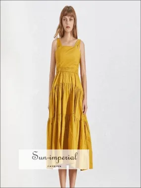 Bristol Dress- Summer Fashion Casual a Line Dress for Women Strapless Backless High Waist Slim Solid