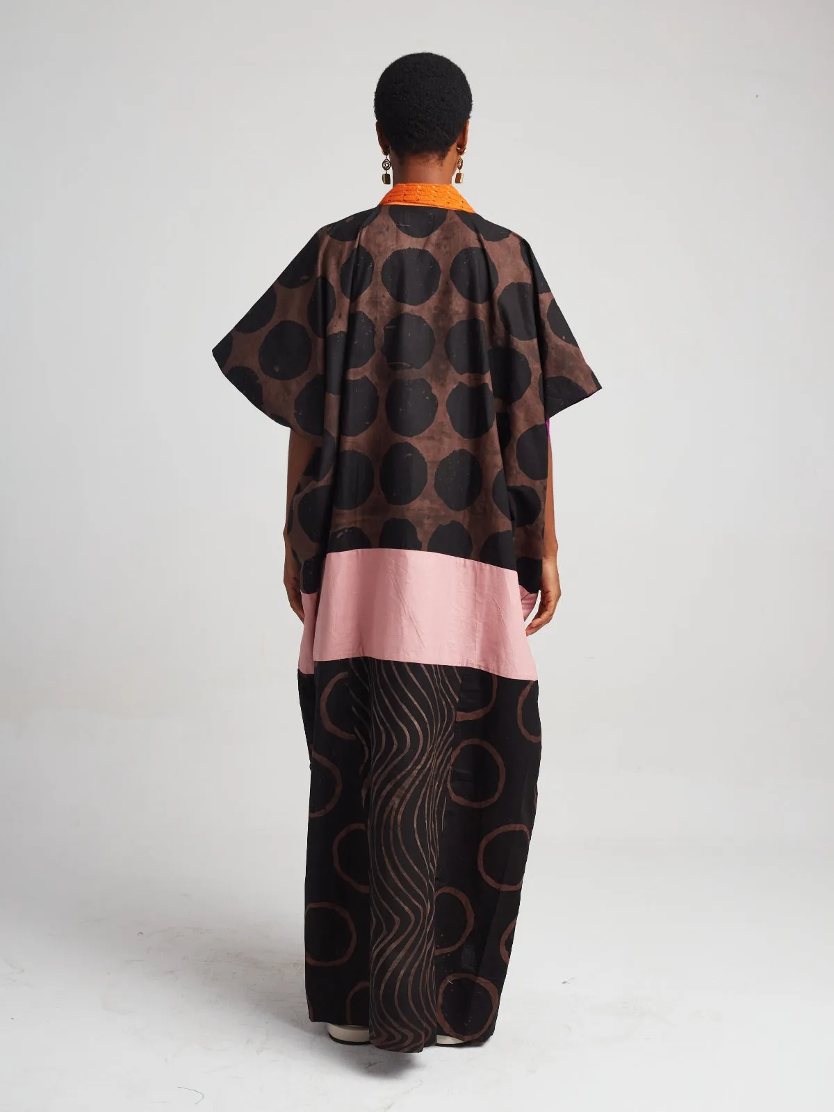 Stylish Brown and Black Accra Dress