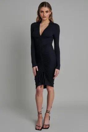 Celeste Midi Dress - Black