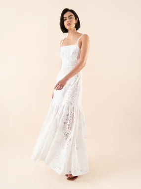 Cordiela Lace Maxi Dress - White