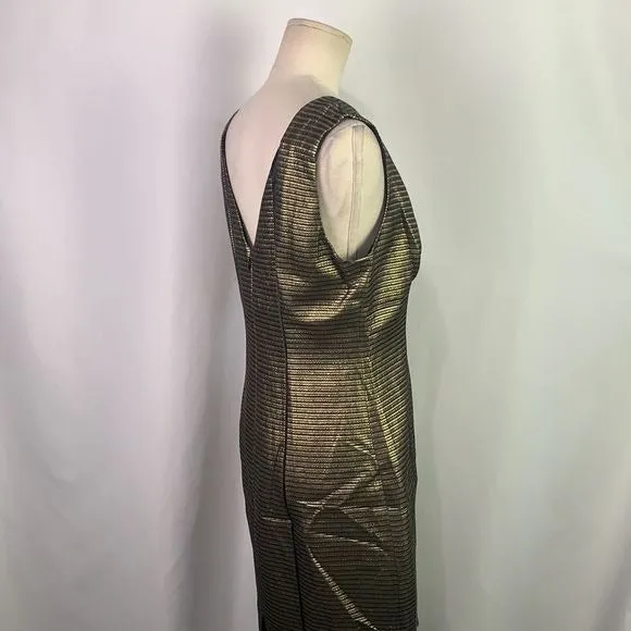 ElieTahariGold w/ Black Piping NWT Dress