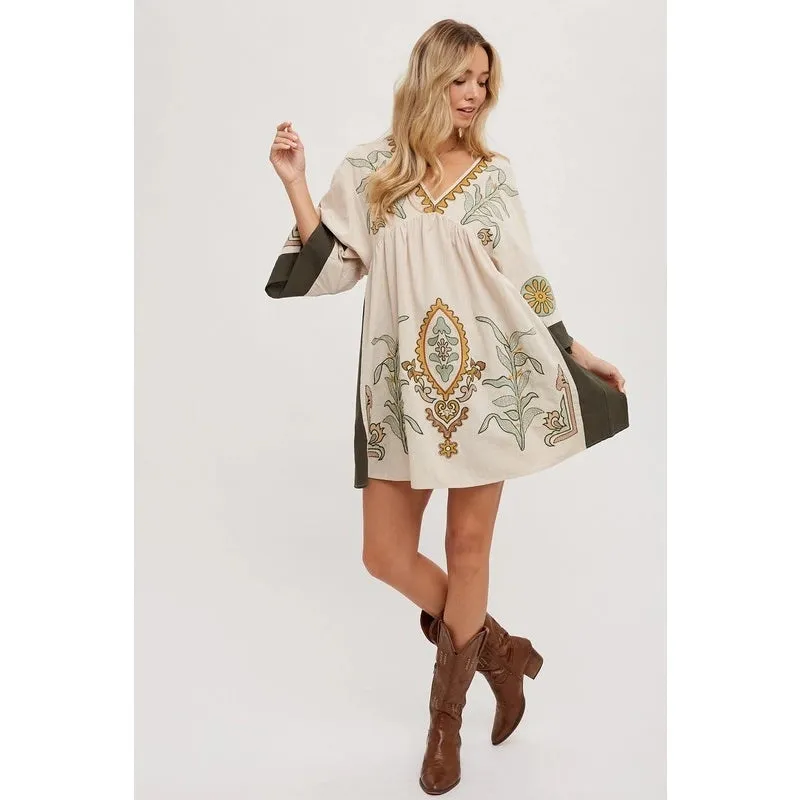 Ellie Embroidered Dress