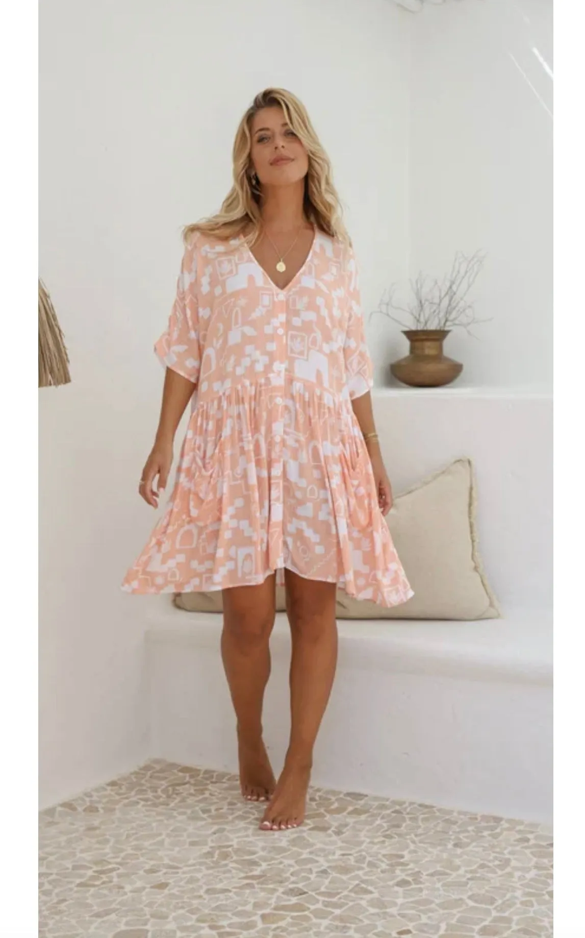 FRANKIE smock dress