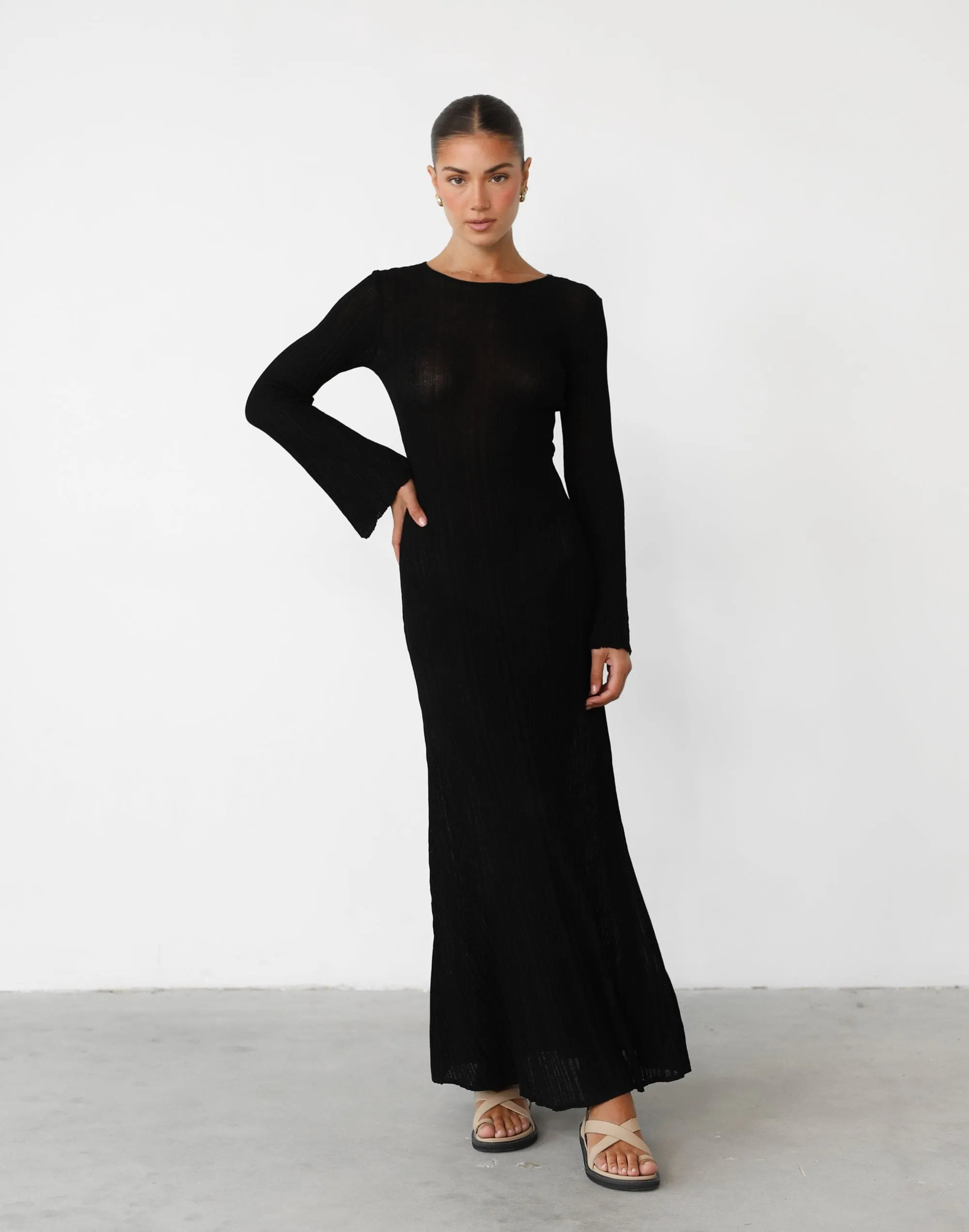 Harmonia Maxi Dress (Black)