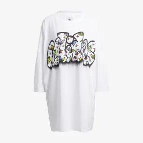 JEREMY SCOTT TEE DRESS 'WHITE'