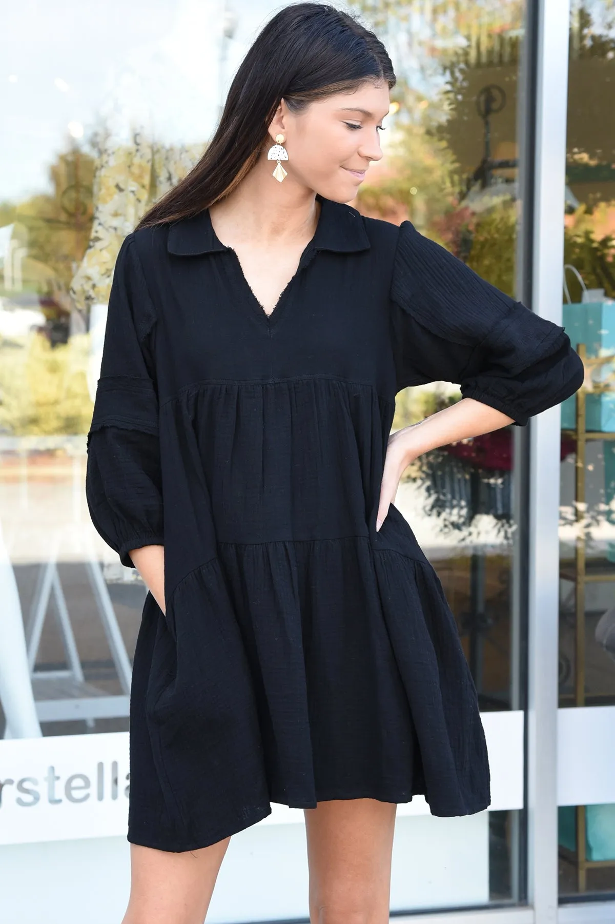 KEEP IT COOL DRESS - BLACK