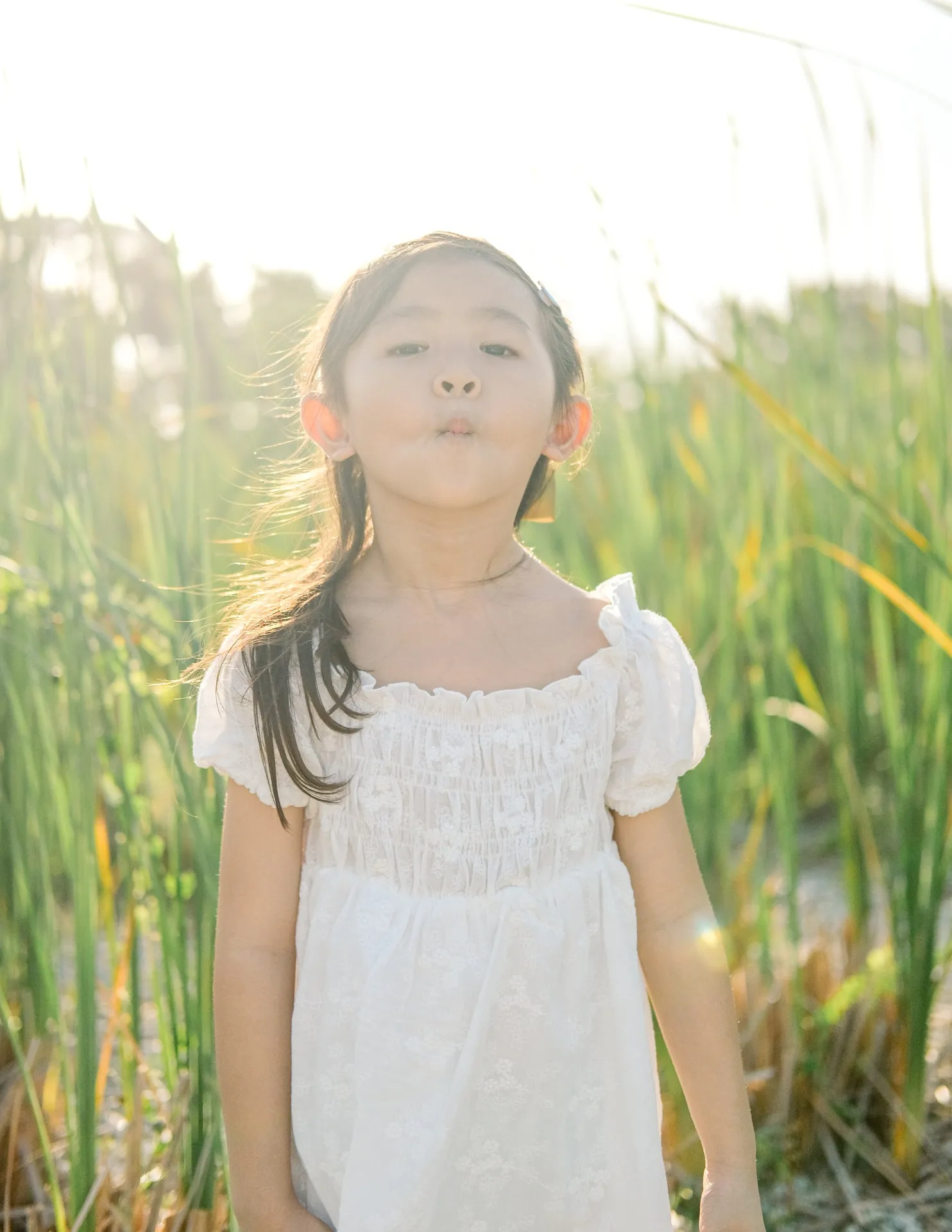 *KIDS* Mikaela Dress in White Embroidery