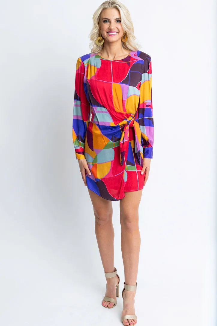 Mosaic Wrap Dress