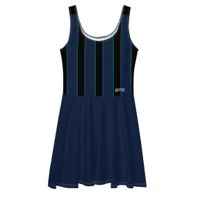 Navy and Black Stripes Tennis Dress