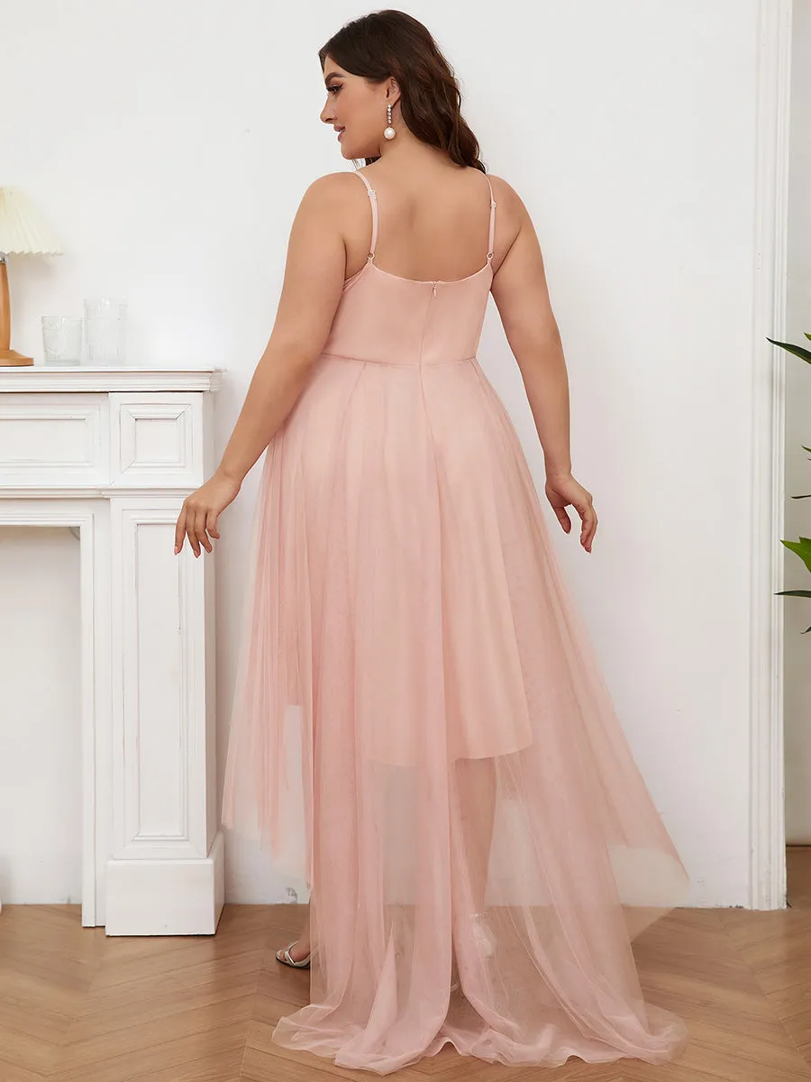 Plus Size Wholesale High Low Prom Dresses With Spaghetti Straps