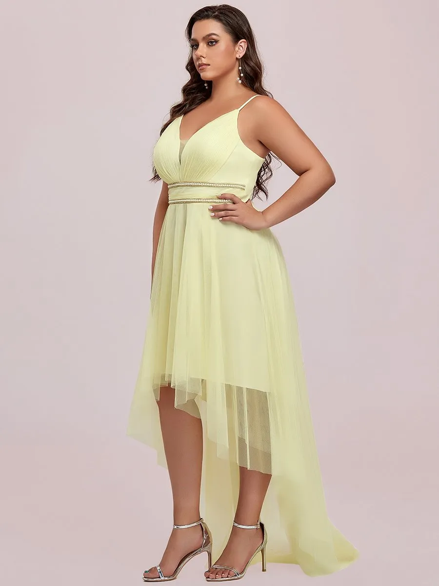 Plus Size Wholesale High Low Prom Dresses With Spaghetti Straps