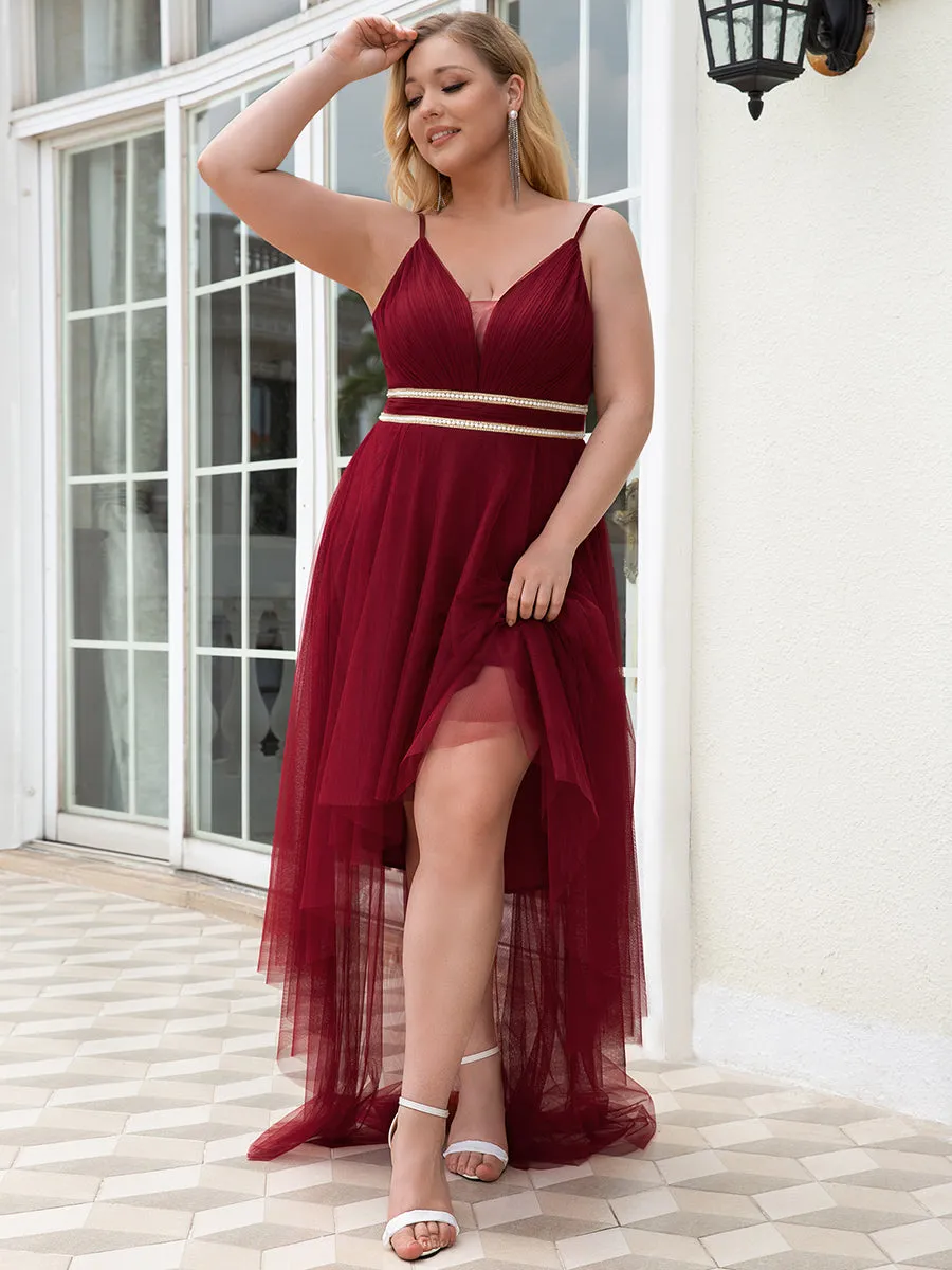 Plus Size Wholesale High Low Prom Dresses With Spaghetti Straps