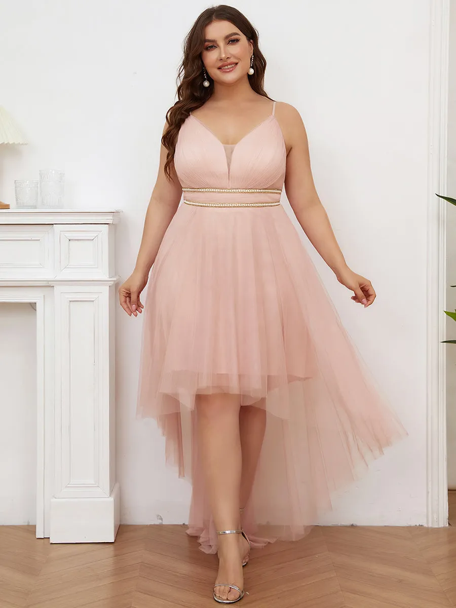 Plus Size Wholesale High Low Prom Dresses With Spaghetti Straps