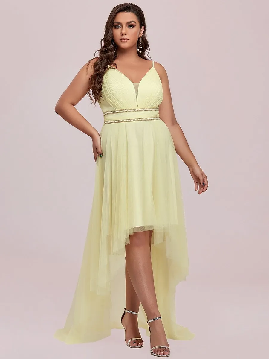 Plus Size Wholesale High Low Prom Dresses With Spaghetti Straps