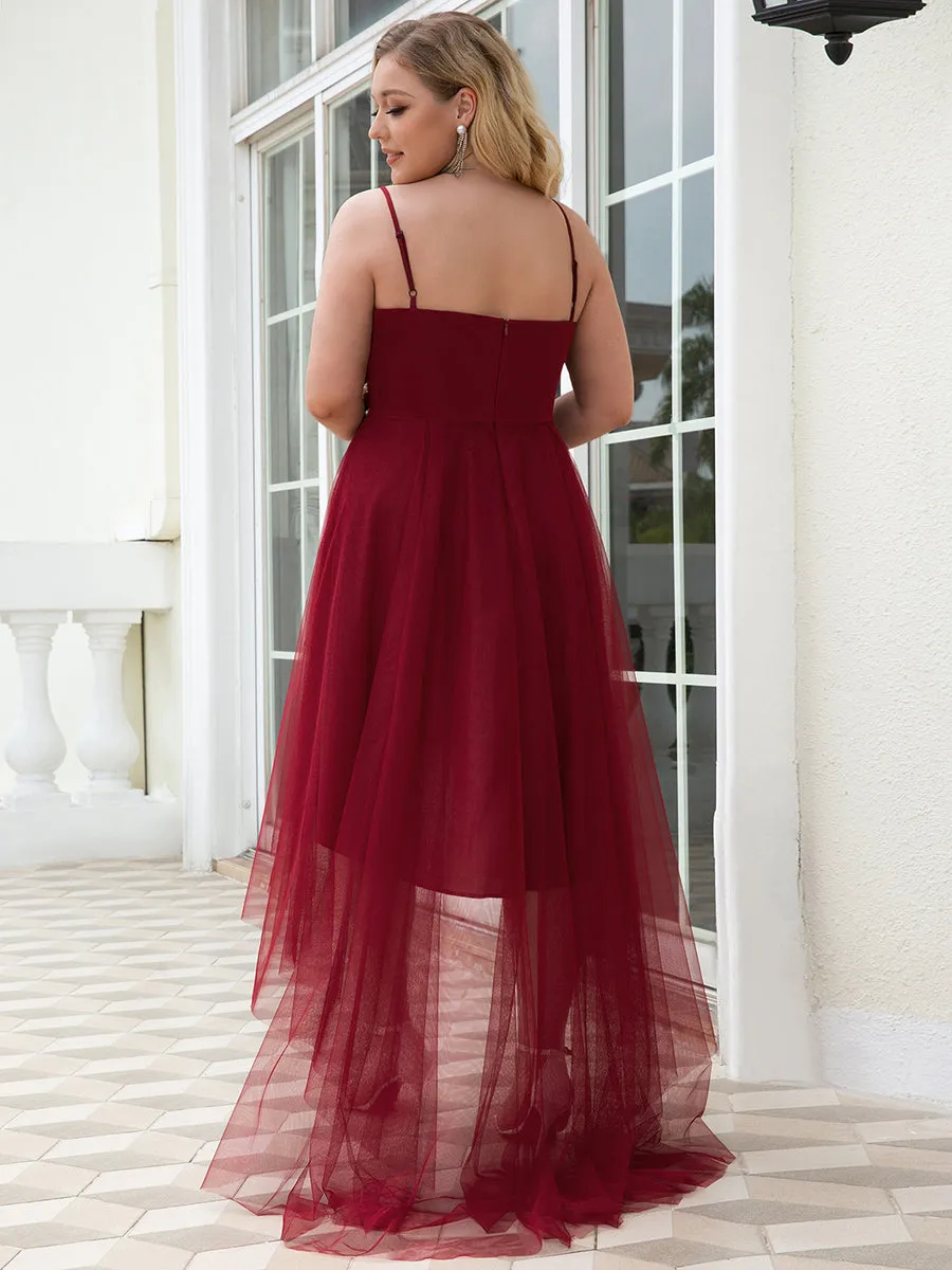 Plus Size Wholesale High Low Prom Dresses With Spaghetti Straps