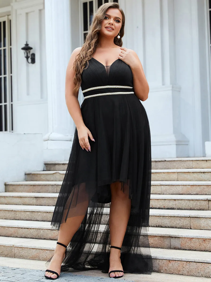 Plus Size Wholesale High Low Prom Dresses With Spaghetti Straps