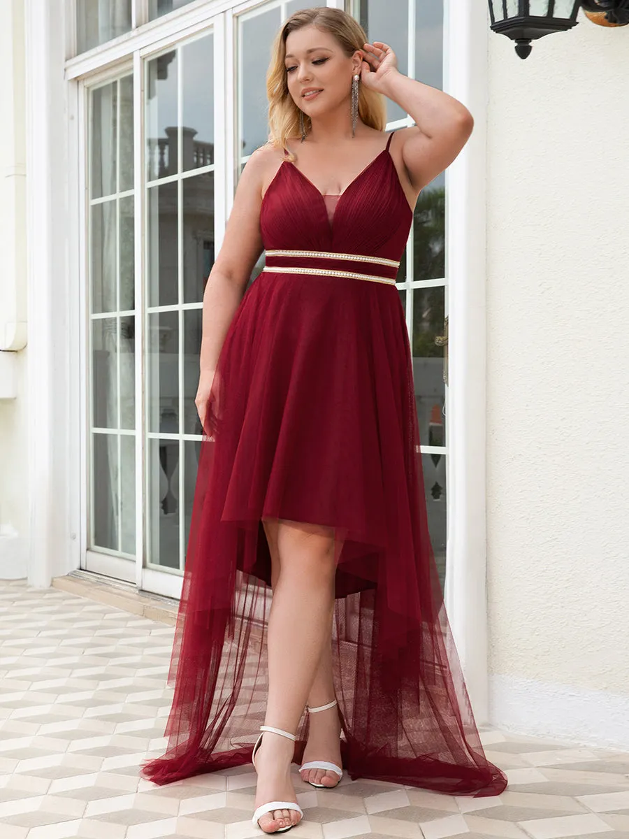 Plus Size Wholesale High Low Prom Dresses With Spaghetti Straps