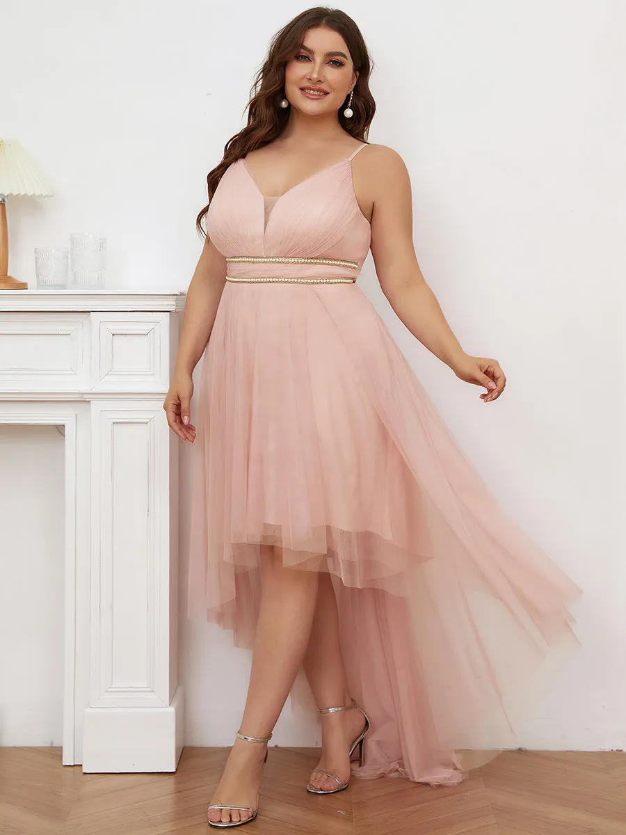 Plus Size Wholesale High Low Prom Dresses With Spaghetti Straps