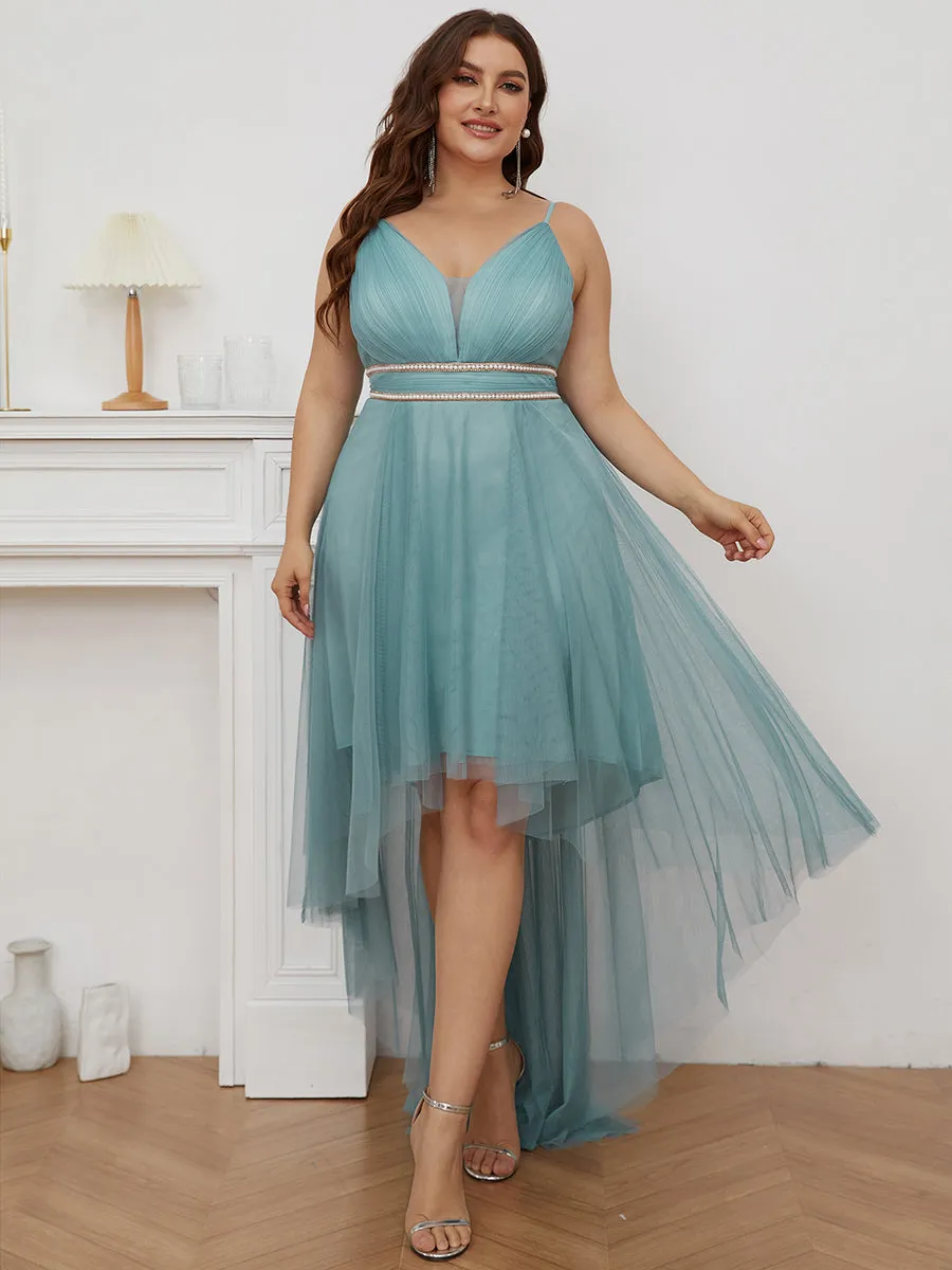 Plus Size Wholesale High Low Prom Dresses With Spaghetti Straps