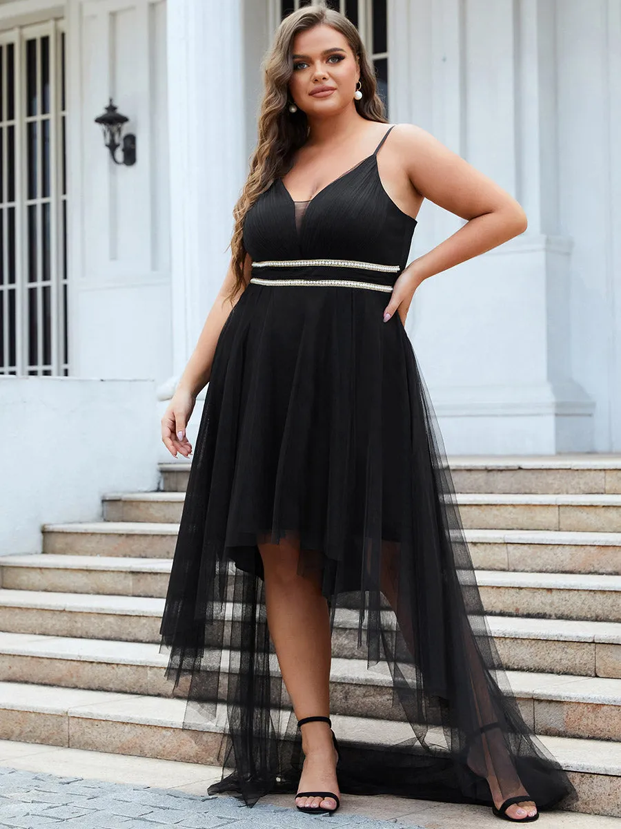 Plus Size Wholesale High Low Prom Dresses With Spaghetti Straps