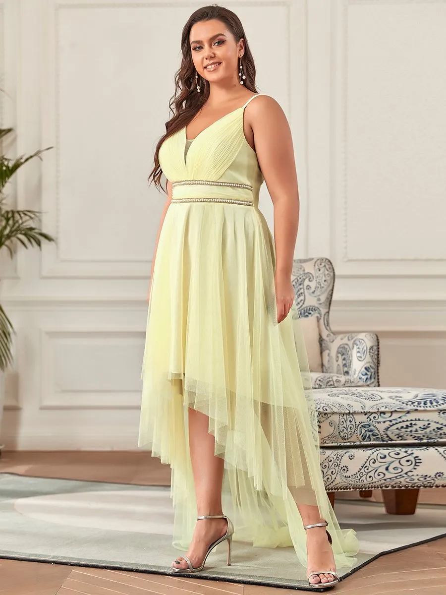 Plus Size Wholesale High Low Prom Dresses With Spaghetti Straps