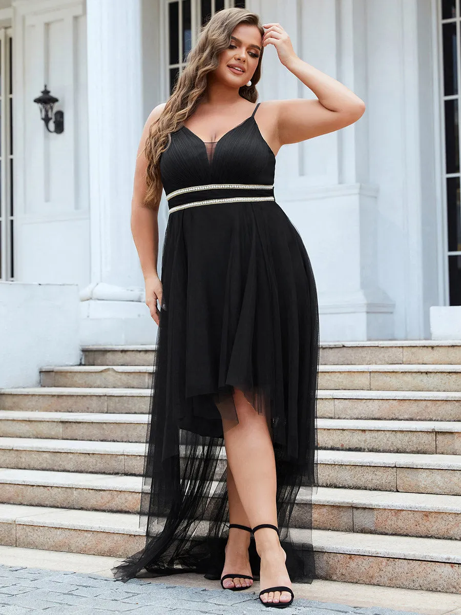 Plus Size Wholesale High Low Prom Dresses With Spaghetti Straps