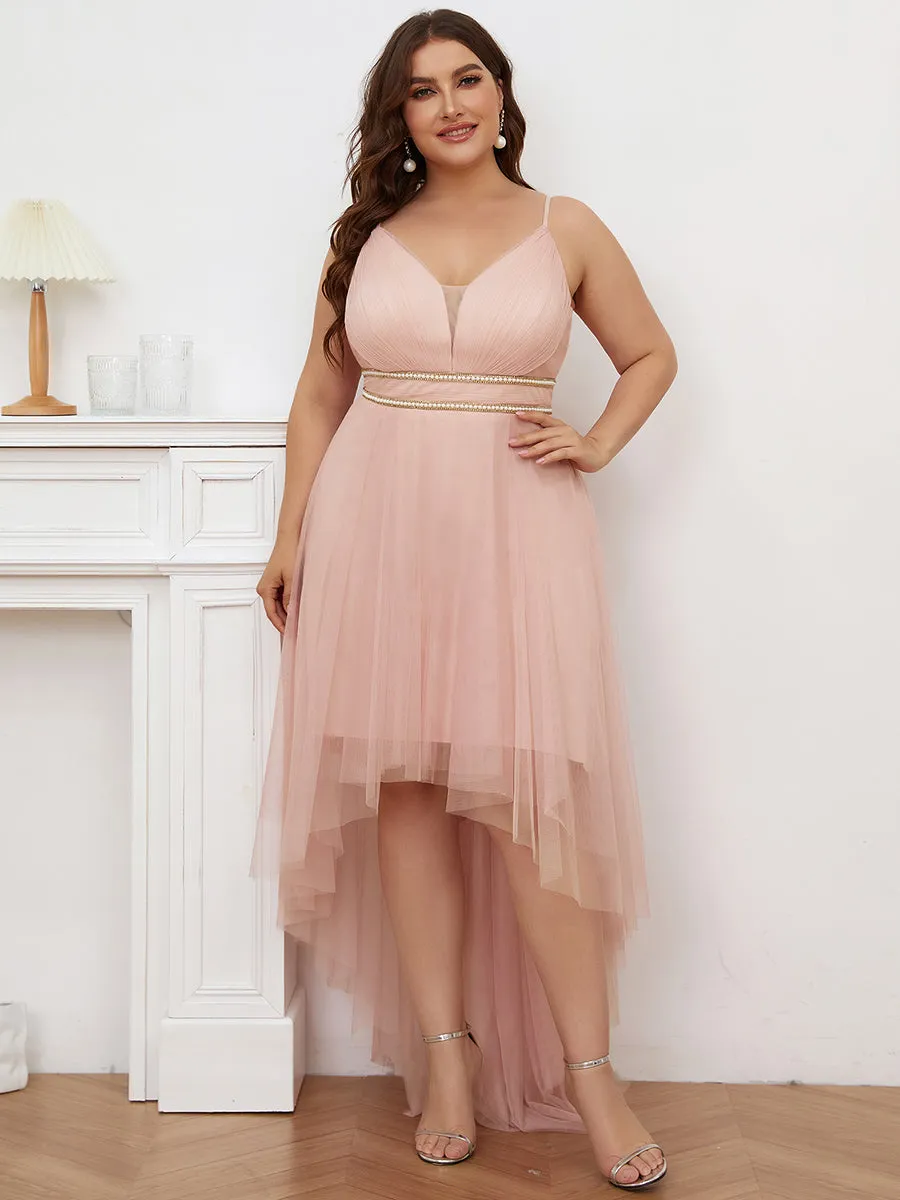 Plus Size Wholesale High Low Prom Dresses With Spaghetti Straps