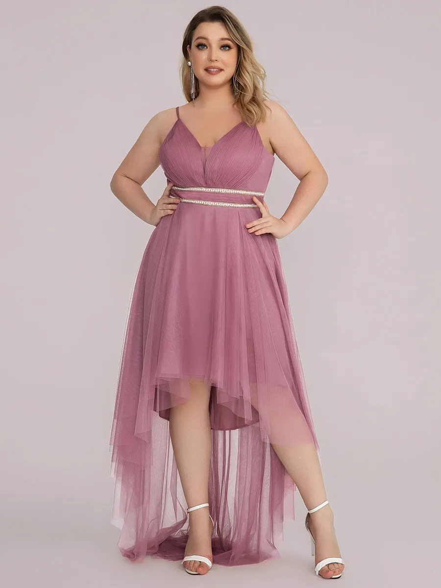 Plus Size Wholesale High Low Prom Dresses With Spaghetti Straps