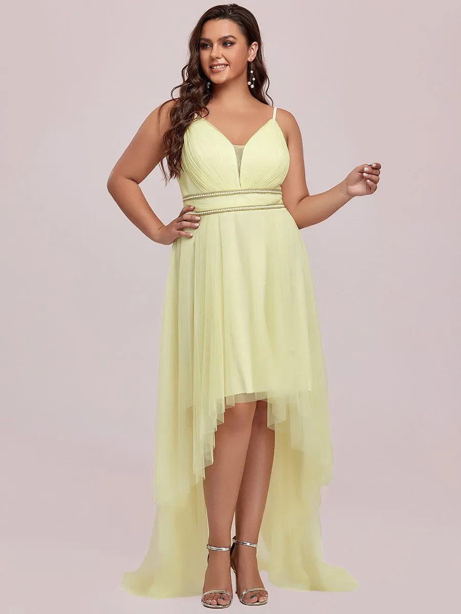 Plus Size Wholesale High Low Prom Dresses With Spaghetti Straps