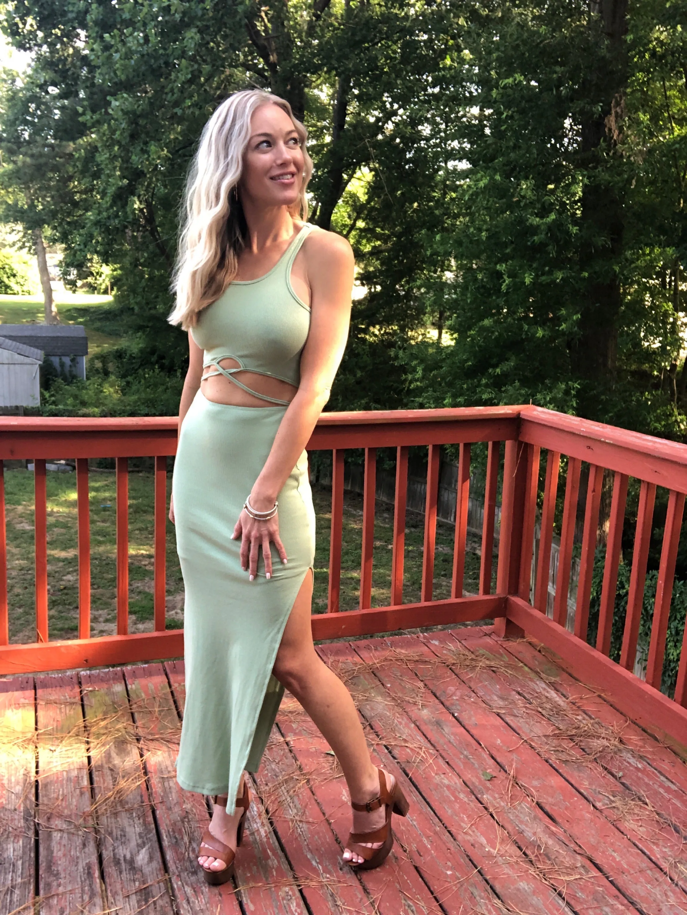 Sage Babe Dress