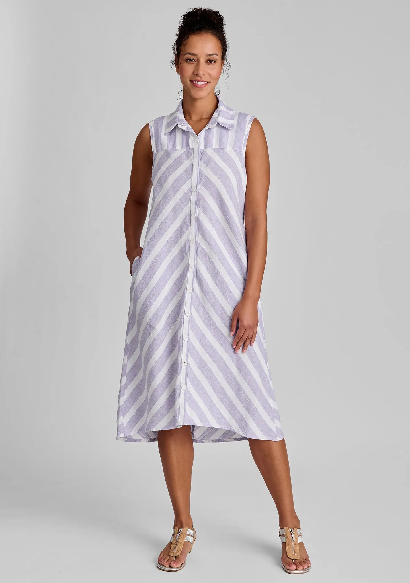 Skyline Dress - Linen Button Down Dress