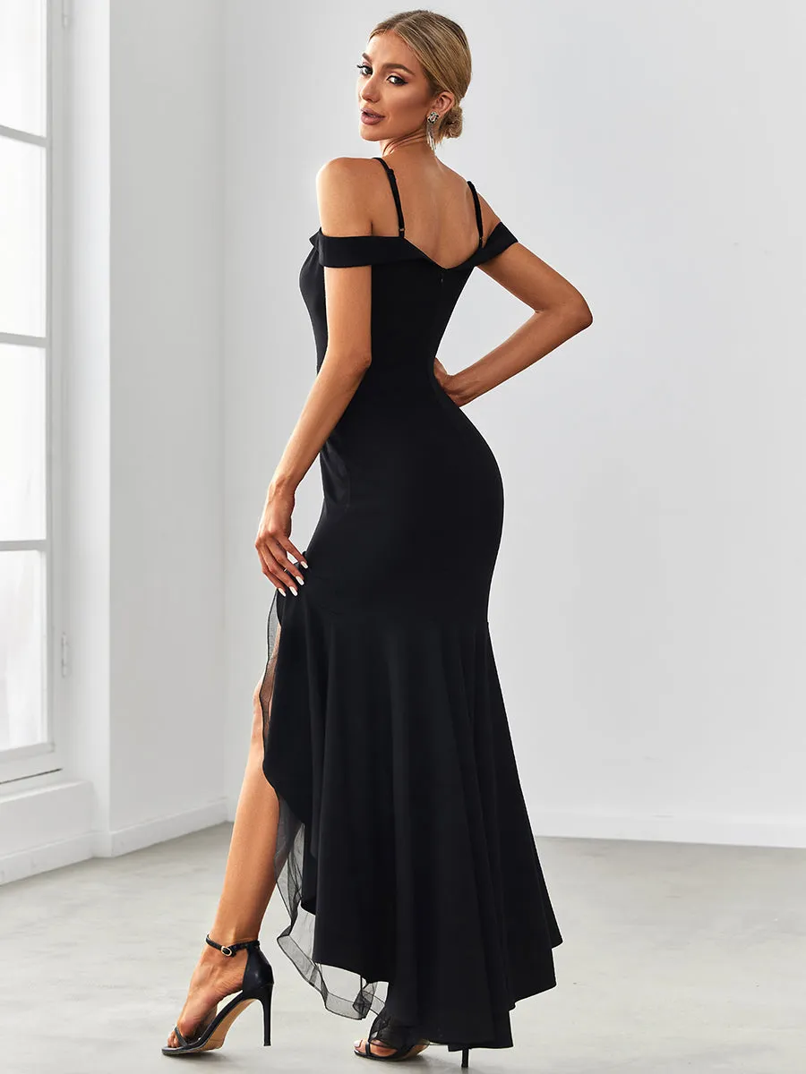 Sultry Wholesale Evening Dresses with Deep V Neck and Fishtail