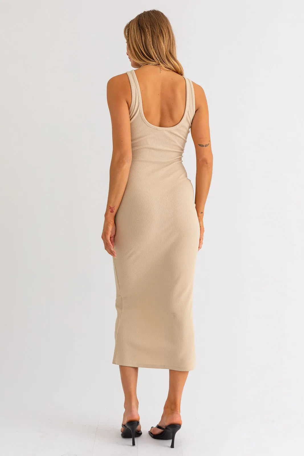 Victoria Dress - Beige