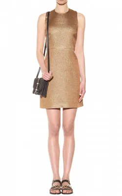 Wool Metallic Dress