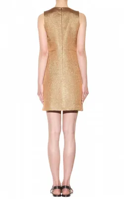 Wool Metallic Dress